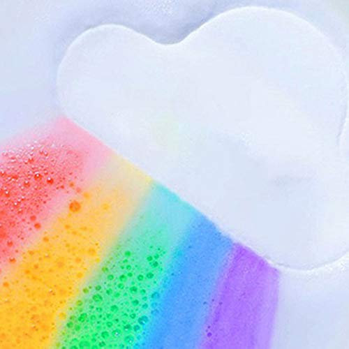 Regenbogen Badebomben Geschenkset, 2er Pack, Badebombe Wolke Kotzt Regenbogen, Muttertag, Geburtstag, Weihnacht, Valentinsgeschenk für Kinder, Mutter, Freundin, Freunde, Familie