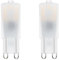 noobibaba Ampoule LED G9, G9 LED 2,5W équivalent 25W Lampe Halogène, Blanc chaud 2700K Non Dimmable, 220-240 V CA 2-Unités