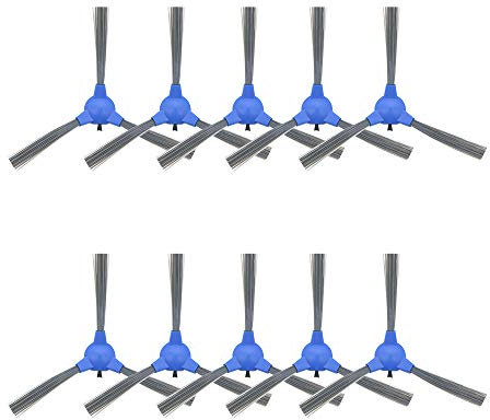 YanBan 10 Uds Cepillo Lateral para Cecotec Conga Excellence 1090 Robot Aspirador, para Conga 1790 aspiradora robótica Cepillo Lateral