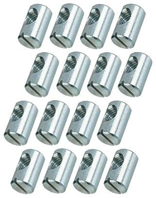 16 x HMH-Shop M6 Quermutterbolzen - Kloben - Bolzenmuttern M6 Ø 10x13 mm