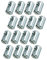 16 x HMH-Shop M6 Quermutterbolzen - Kloben - Bolzenmuttern M6 Ø 10x13 mm