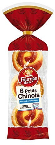 LA FOURNÉE DORÉE - Petits Chinois À La Crème Patissière 300G - Lot De 4 - livraison offerte