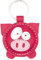 Schlüsselanhänger Pink Schwein aus Leder Geschenk für Lieblingsmensch Frauen Männer Kinder Schulanfang Abitur Glücksbringer Talisman Handarbeit (Pink Schwein, 1)