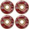 Spitfire Skateboard-Räder, 51 mm, F4 Camo Classic 99A, Weiß/Rot