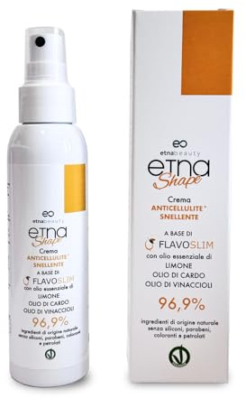 ETNASHAPE | Spray corpo anticellulite snellente | Con Flavoslim clinicamente testato | attività rimodellante lipolitica e tonificante | aroma limone femminello di Siracusa
