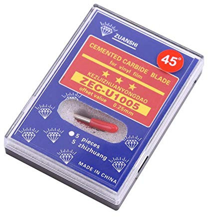 Akozon 10 Stück Roland Schneidmesser Plotter Klingenhalter Basis mit Schneidklinge zum Schneiden von 30/45/60 Grad (45°) Zubehör Ersatz