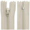Aerzetix - C63489 - Set di 10 Cerniere Lampo a Spirale N°3 Non separabile 45cm in Nylon - cursore autobloccante in Metallo - Colore Beige Chiaro - Abbigliamento Cucito Pantaloni merceria