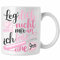 Trendation - Häkeln Tasse Geschenk Grafik Stricken Geschenkidee Spruch Lustig Ich Habe Eine 9 mm (Weiß)