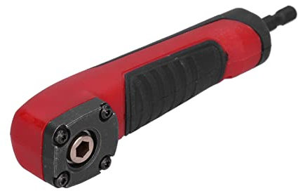 Shockwave Right Angle Adapter, Multifunctional Red 90 Degree Impact Driver Drill Adapter Right Angle Drill Attachment Adapter