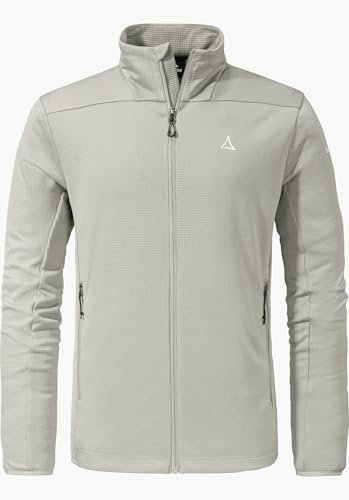 Schöffel Herren Fleece Jacket Svardalen M, schnell trocknende Fleecejacke mit Kragen, funktionales Outdoor Fleece, mit Reißverschluss-Taschen und elastischem Saum, gray violet, 56