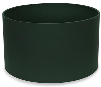 MiniSun | Medium Modern Forest Green Drum Light Shade | Lamp Shades, Home Décor & Improvement Essential