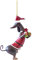 Weihnachtsbaum Katzen Anhänger 2D Acryl Weihnachts Deko Cartoon Acryl Weihnachten Hunde Dekorationen Weihnachtsanhänger Weihnachtsbaumschmuck Ornament Anhänger Funny Katze Auto Anhänger(B03,8cm)