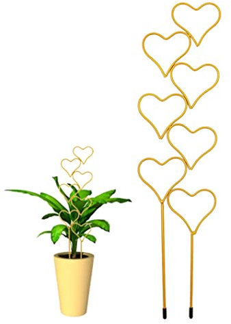 Plant Trellis for Climbing Plant Support Stake Metal Garden Trellis Heart Shape for Pot Plant Heart Plant Trellis Garden Trellis Metal Plant Support Stake Climbing Plant Support