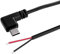 WELLDOER USB C Stecker Auf 2-Pin Stromverlängerungskabel Offenes Ende Zopfkabel 5 V Die Reparatur USB C Geräten LED Routern