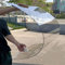 tow000ack Klare Polycarbonat Dachplatten,Gewächshausplatten,1mm Dicke PC Endurance Board,Acrylplatten,Isolierte/Staub/Regenfest,Ersatz-Kunststoffplatte für Pergola Carport (1m x 2,5m)