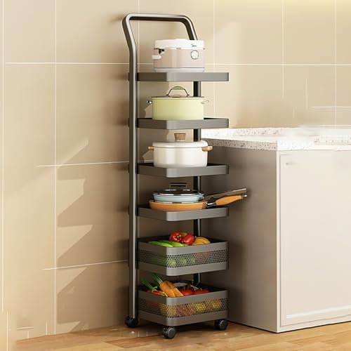 LLYLAFDC Eckschrank Im Landhausstil, Eckschrank Aus Eisen Für Schmale Räume, Platzsparend Und Beweglich, Moderner Buffetschrank Mit Anrichte Für Küche, Esszimmer(128cm)