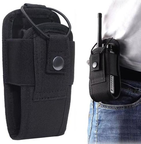 Porta Radio da Cinturone Custodia,Walkie Talkie Pouch,Porta radio Walkie Talkie Pouch Case,Custodia Protettiva Cover per Walkie-Talkie,Radio walkie Talkie Fondina,Porta Radio da Cinturone