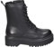 Botines Militares CHK10 Negros de Mujer con Cordones y Cremallera, Suela Gruesa, Estilo Casual y Cómodos (Negro, Sistema Tallas Calzado EU, Adulto, Mujer, Números, Mediano, 40)