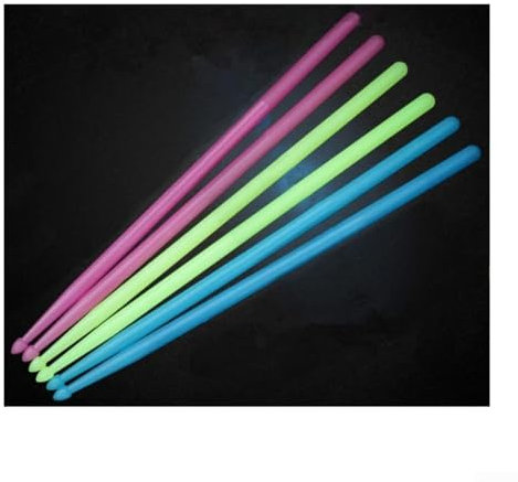 Baguettes de batterie à luminosité durable, performance captivante, choix des joueurs de batterie (pour rose)