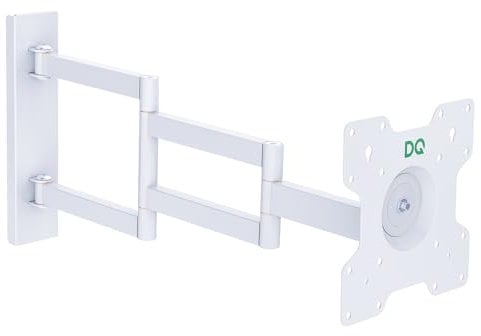 DQ WALL SUPPORT Supporto TV parete braccio lungo da 700 mm, staffa TV LCD/LED/OLED da 27-55 pollici, fino a 25 kg,rotazione di 360°, rotazione di +/-90°, inclinazione da -15° a +15°,