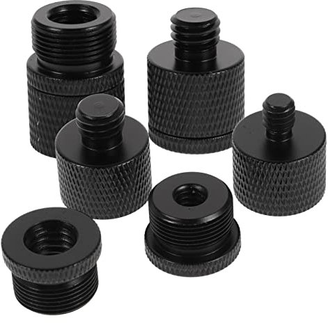 CIMAXIC Tripod Screw Adapter for Mic Stand Clip Adapter 1/4 Female to 5/8 Male Microphone Accessories