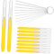 OSOLADY Akopatz 20 STK Airbrush Durch Lochnadel Topfreiniger Clipper Reinigung Regenduschkopf Mit Handbrause Fugenstift Filter Tücher System Staubfänger Fugenreiniger Gel Auto Yellow Edelstahl 304