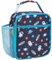 Bagseri Lunch Bag for Kids - Insulated Lunch Bags for Boys, Portable Lunch Cooler Bag for School with Bottle Holder, Water-Resistant Lining, Dark Blue Space Astronaut
