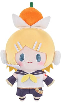 Zhongkaihua 15 cm Kagamine Rin Peluche Pendentif Anime Oreiller Coussin Rembourré PP Coton Voiture Sac Maison Porte-clés Décoration Pendentif pour les fans