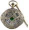 Ipetboom Retro Taschenuhr mit Kette Design Taschenuhr Vintage Dekorative Hängende Uhr für Damen Herren Geschenkidee für Freunde Familie