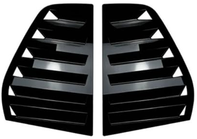 Adatto per VW Golf 5 GTI MK5 2003-2008 Adesivi protettivi per persiane posteriori triangolari per auto ABS(Black)