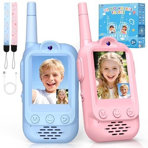 Wootoyz Boy Toys for 3-10 Year Old Girl, Video Walkie Talkies for Kids Outdoor Toy Age 4-12 Year Old Boy Girl Gift for 4 5 6 7 Year Old Boy Gift Age 5 6 7 8 Boy Camping Accessories Sensory Toys