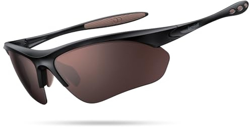 Lamicall Sportbrille Herren, Fahrradbrille Damen, UV400 Sonnenbrille Sport | [22g Ultraleicht & Multifunktional] Polarisierte Schnelle Brille, TR-90 Sport Brille für Fahrrad, Laufen, Rennrad, Autofahren
