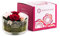 Rund Vase- 4 Rose - Mini - Rose Dark Red