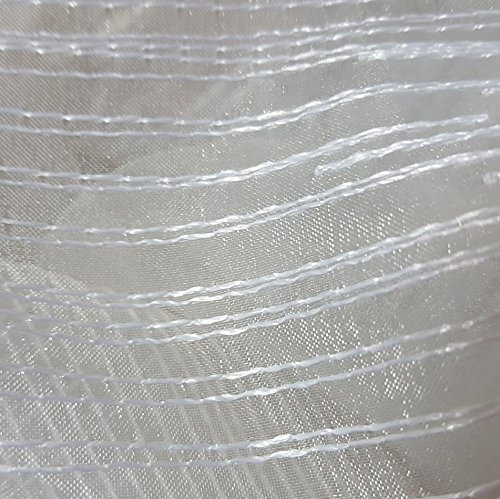 Rasch Gardinenstoff Organza Stickerei Stores mit Bleiband Meterware Noa Creme 270cm