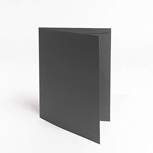 werbegruen Urkundenmappe 50 Stück A4 Grau Hochwertig | Stabiler, DIN A4 320g/m² Karton | Made in Germany | Zeugnismappe, Dokumentenmappe, Kondolenzmappe, für Zertifikate & Auszeichnungen