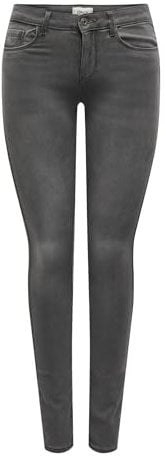 ONLY Onlroyal Reg Sk Dnm Jeans Bj312 Noos, Jean skinny Femme, Gris (Dark Grey Denim Dark Denim), W26/L34 (Taille fabricant: X-Small)