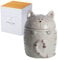 SPOTTED DOG GIFT COMPANY Vorratsdose Keramik, Keramikdose mit Deckel, Vorratsbehälter, Kaffeedose. Aufbewahrungsdose mit Katzenmotiv, Küche Katzendeko, Geschenk für Katzenliebhaber (Grau)