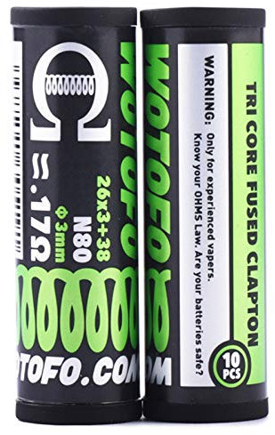Wotofo Tri Core Fused Clapton Prebuilt Wire 10er Pack Fertigwickelung