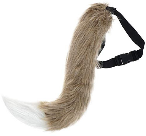 Schwanz aus Kunstfell zum Umschnallen für Kostüm/Cosplay Farbe: Rot (Fuchs)
