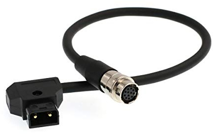B4 ENG Objektiv-Stromkabel, V-Lock D-Tap auf Hirose, 12-polig, für Fujinon, Nikon, Angenieux, Schneider, Objektiv-Servo, 30 cm