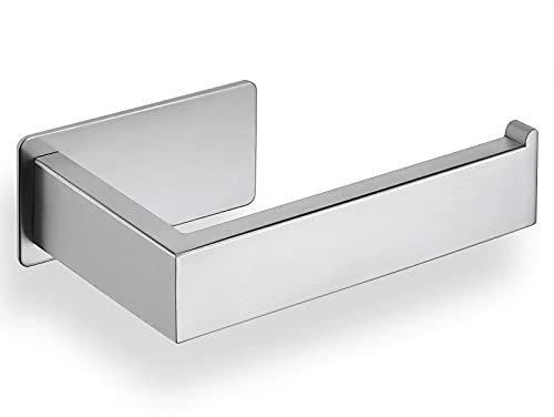 KES Toilettenpapierhalter ohne Bohren, Klopapierhalter Edelstahl SUS304 Klorollenhalter zum Kleben WC Rollenhalter Gebürstet, A23571DM-2