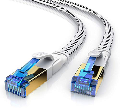 Primewire - 15m Cavo di Rete di Alta qualitá - Cat.8 Ethernet Gigabit LAN RJ45-40 Gbit s - Cavo Patch - UFTP PIMF - Compatibile con Cat.5 Cat.6 Cat.7 - Nero da 15 Metri