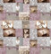 PVC Tischdecke Amore Wachstuch · Eckig · Länge & Breite wählbar · abwaschbare Tischdecke · Herz Hochzeit Liebe Rosa Grau, Größe:80 x 160 cm