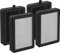 4 Pack LV-H128 Replacement Filter Compatible with LEVOIT LV-H128 / PUURVSAS (HM669A) / ROVACS (RV60) Air Purifiers, 3-in-1 H13 TRUE HEPA, Activated Carbon Layer and Pre-Filter