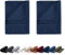 EllaTex Doppelpack Renforce Bettlaken Haustuch aus 100% Baumwolle ohne Gummizug, Farbe: Dunkelblau, Größe: 2er Pack 150 x 250 cm