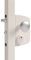 LOCINOX LIKQ U2 Serrure électrique fermée sans courant | Revêtement par poudre | Pour portes battantes rotatives (RAL9010 - Blanc pur, largeur du cadre 30-50 mm)