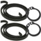 Door Handle Repair Kit 2 Springs and 2 Circlips (2.5 Turn, 2.5mm Thick Spring)