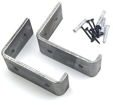 Pair of Lipped Scaffold Board Shelf Brackets U Style (3.5 x 4)