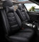 maiqiken Autositzbezug Für Toyota Rav4 RAV 4 Hybrid Limited Prime se 2002-2024 Komplettset 2 Sitze Allwettereinsatz Auto Ledersitzbezug Schwarz