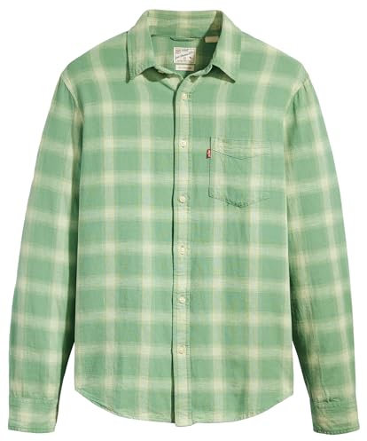 Levi's Sunset 1-pocket Standard, Camicia con colletto button-down Uomo, Raphael Plaid Feldspar, XS